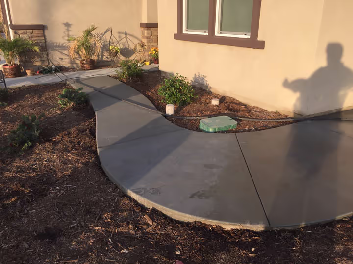Residential Stamped Concrete Walkway and Slab Project — photo 13